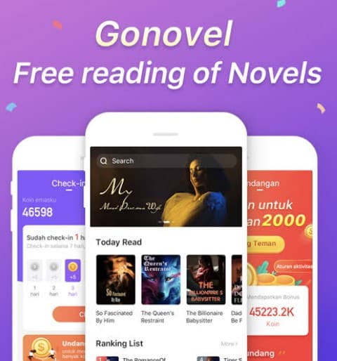 go novel aplikasi