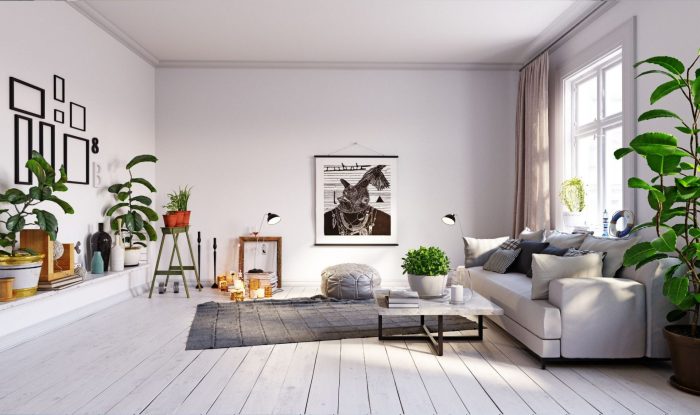 Minimalist interior style maximum minimal wall clean backdrop