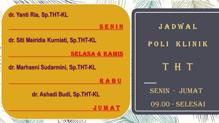 Klinik jadwal rsu kab tangerang rawat jalan