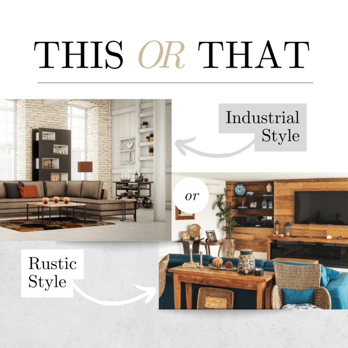 Furnitur ruang tamu industrialis